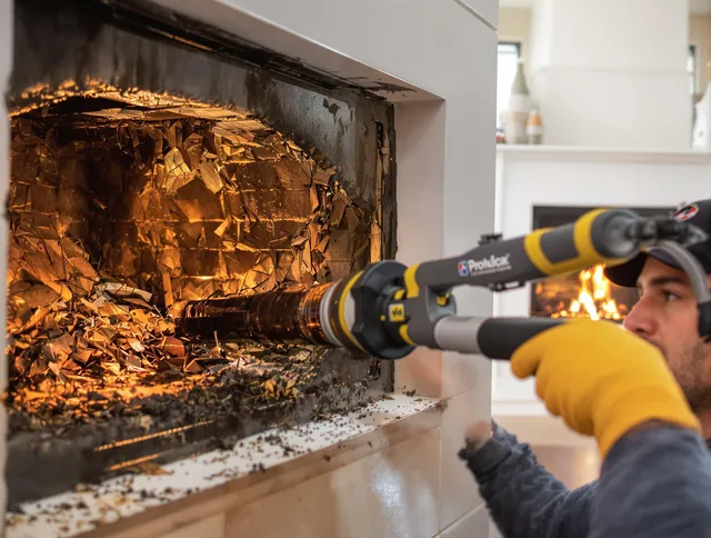 Professional chimney cleaning by Huntersville Chimney Sweep in Huntersville, NC