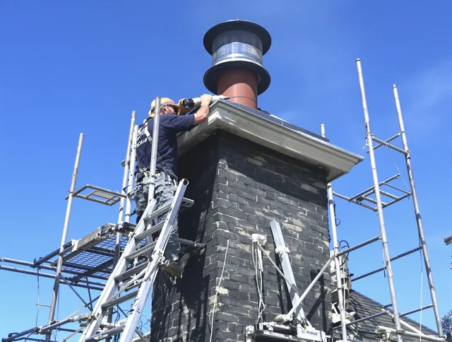 Sturdy chimney crown finished by Huntersville Chimney Sweep in Huntersville, NC