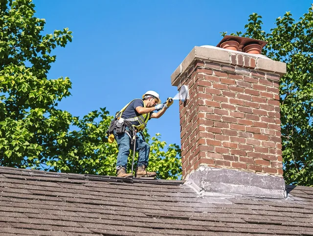 Huntersville Chimney Sweep performing an inspection with advanced tools in Huntersville, NC