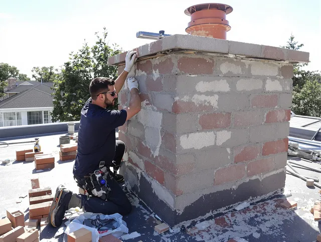 Advanced chimney repair process by Huntersville Chimney Sweep in Huntersville, NC