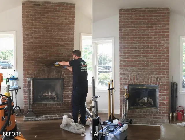 Finished chimney sweeping service by Huntersville Chimney Sweep in Huntersville, NC
