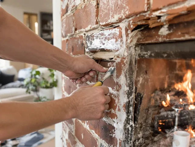 Routine fireplace repair by Huntersville Chimney Sweep in Huntersville, NC