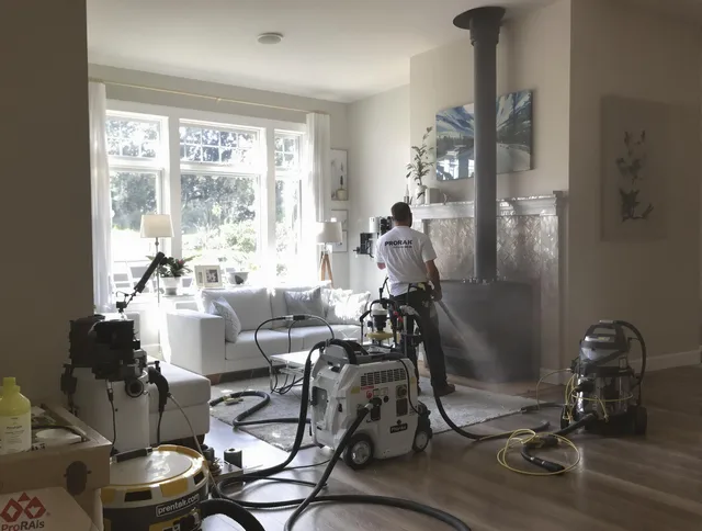 Soot removal service by Huntersville Chimney Sweep for a fireplace in Huntersville, NC